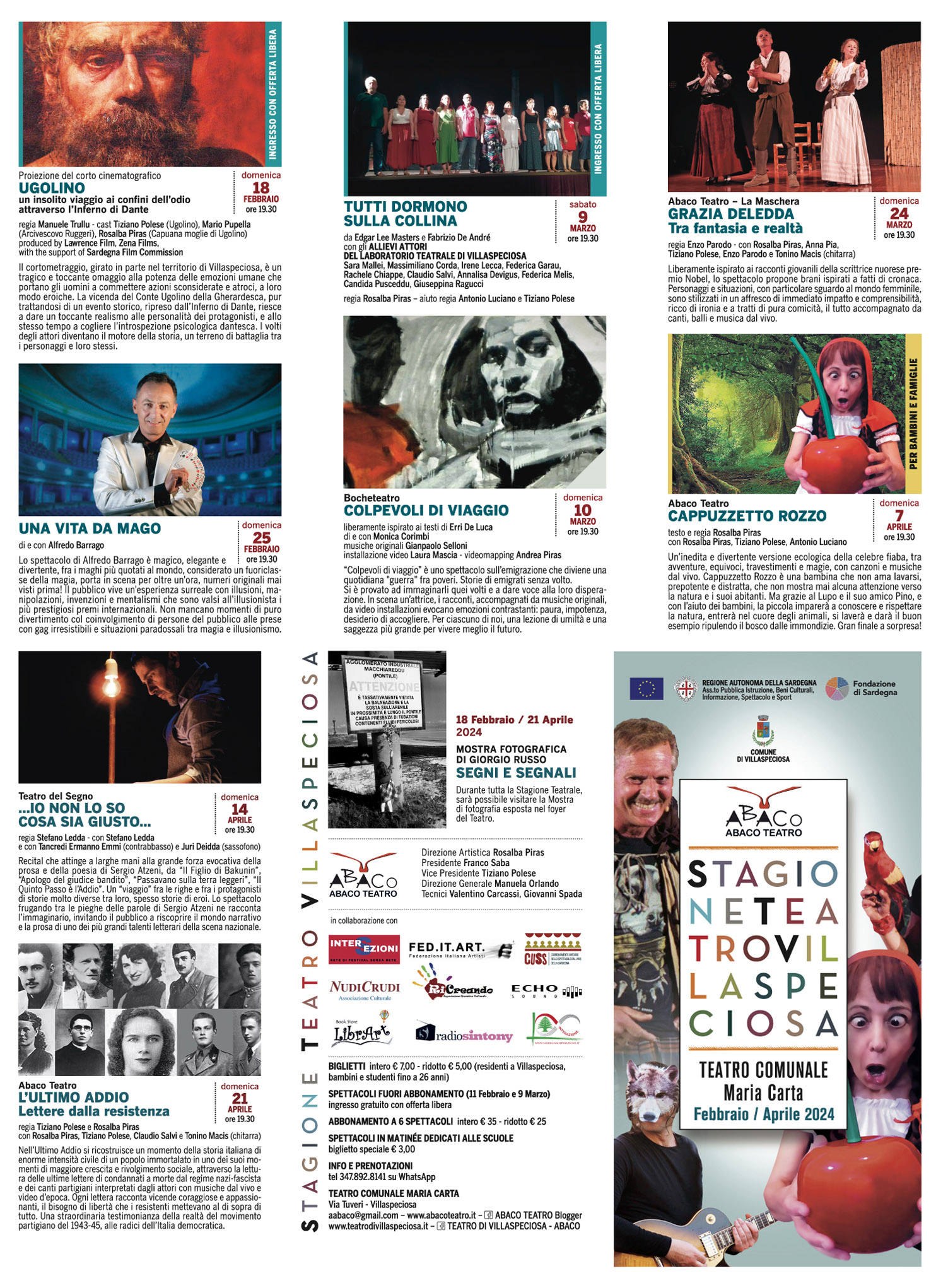 Stagione Teatro Villaspeciosa 2024